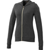 Elevate Women's Heather Dark Charcoal Garner Knit Full Zip Hoody