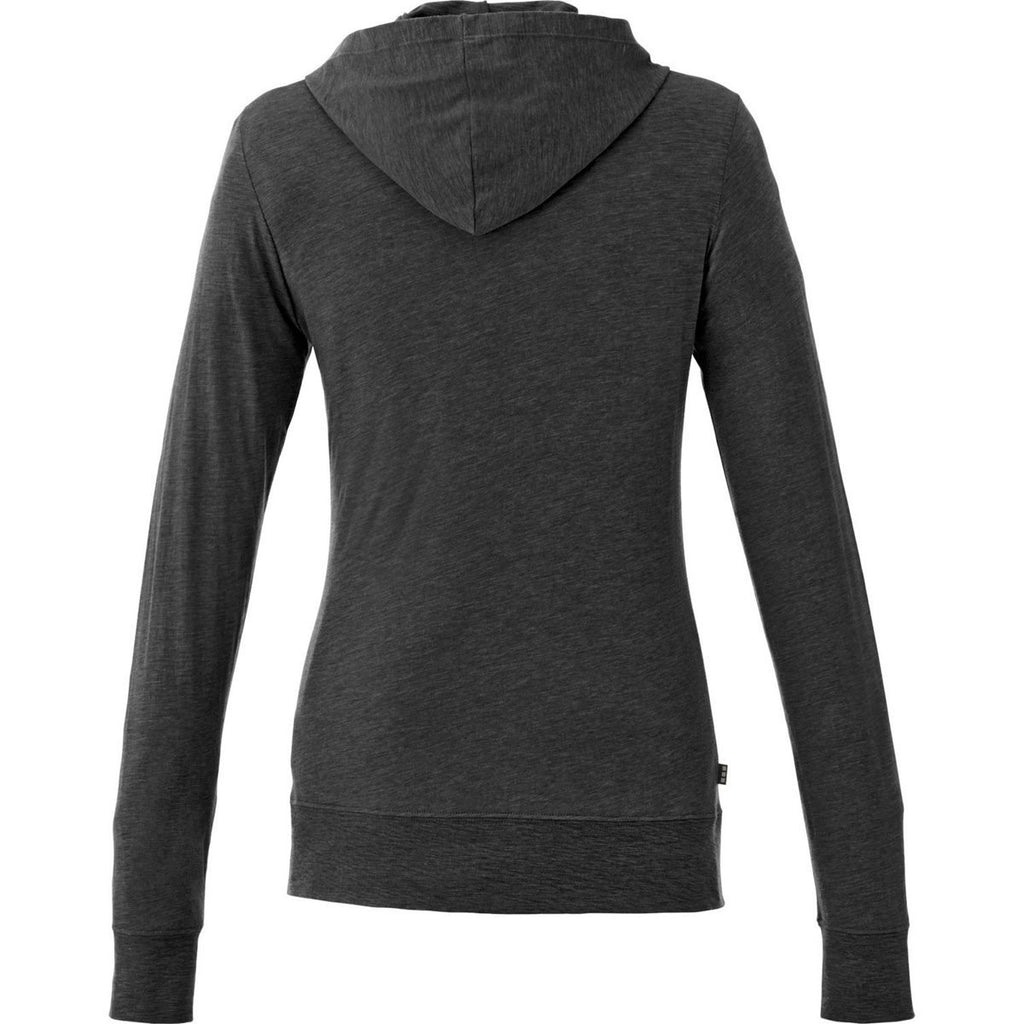 Elevate Women's Heather Dark Charcoal Howson Knit Hoodie