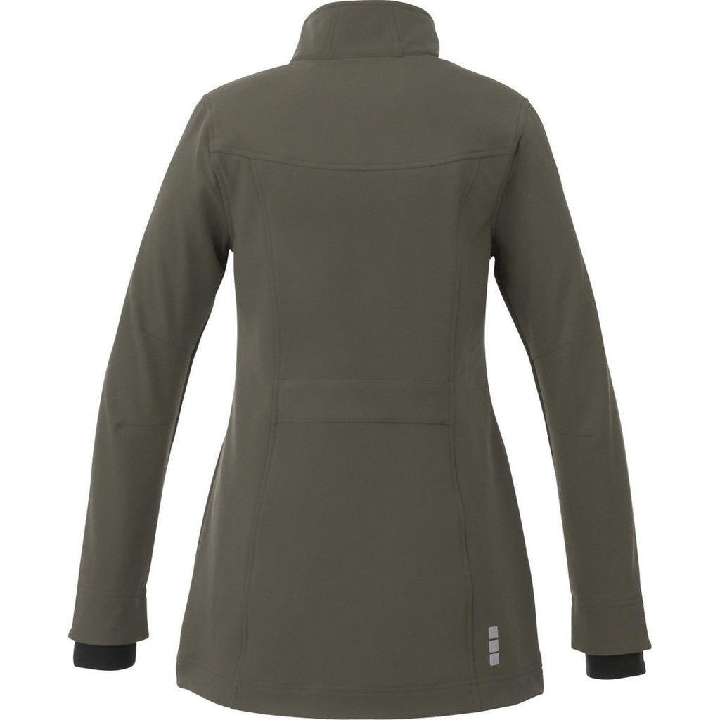 Elevate Women's Amazon Green Vernon Softshell Jacket