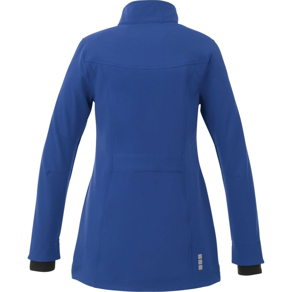 Elevate Women's Metro Blue Vernon Softshell Jacket