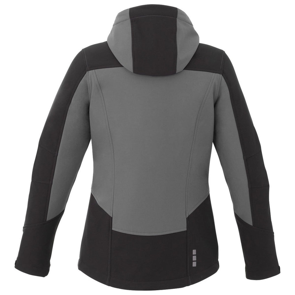 Elevate Women's Grey Storm/Black Kangari Softshell Jacket