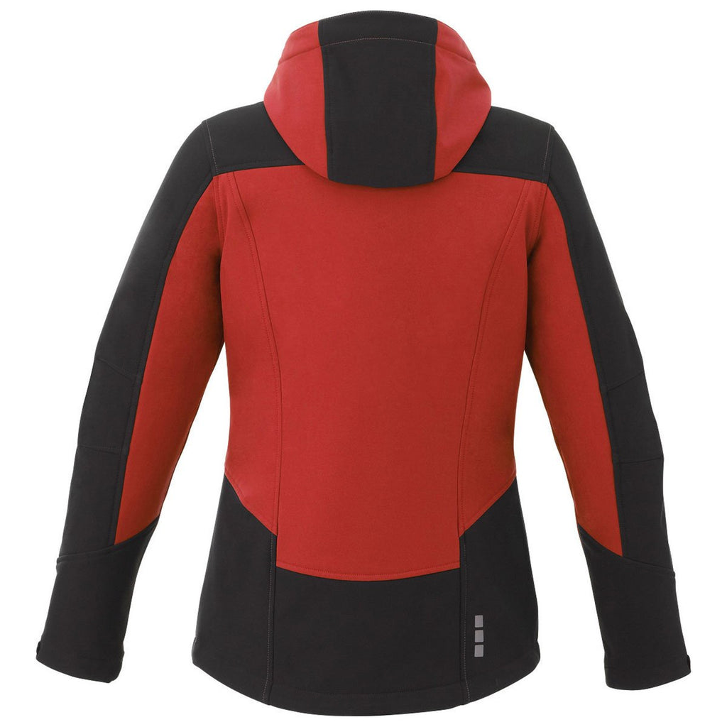 Elevate Women's Team Red/Black Smoke Kangari Softshell Jacket