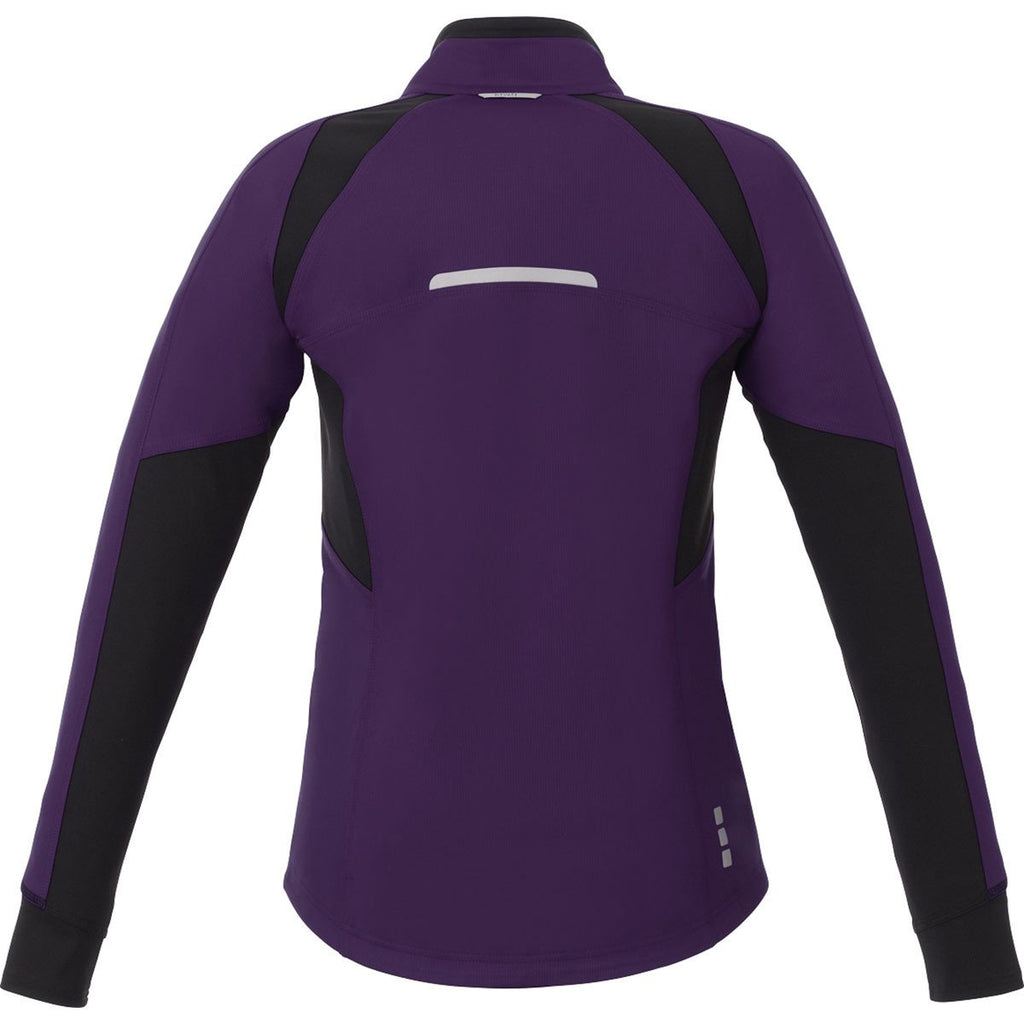 Elevate Women's Dark Plum Sitka Hybrid Softshell Jacket