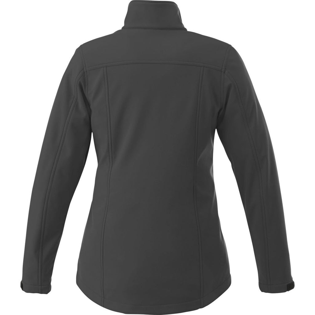Elevate Women's Steel Grey Maxon Softshell Jacket