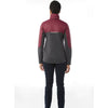 Elevate Women's Maroon/Heather Dark Charcoal Fernie Hybrid Insulated Jacket