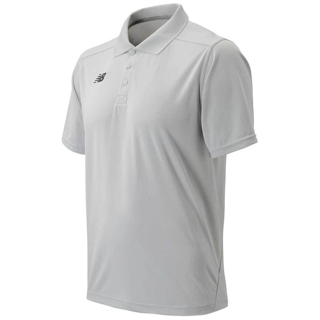 New Balance Men's Ligth Grey Tech Polo
