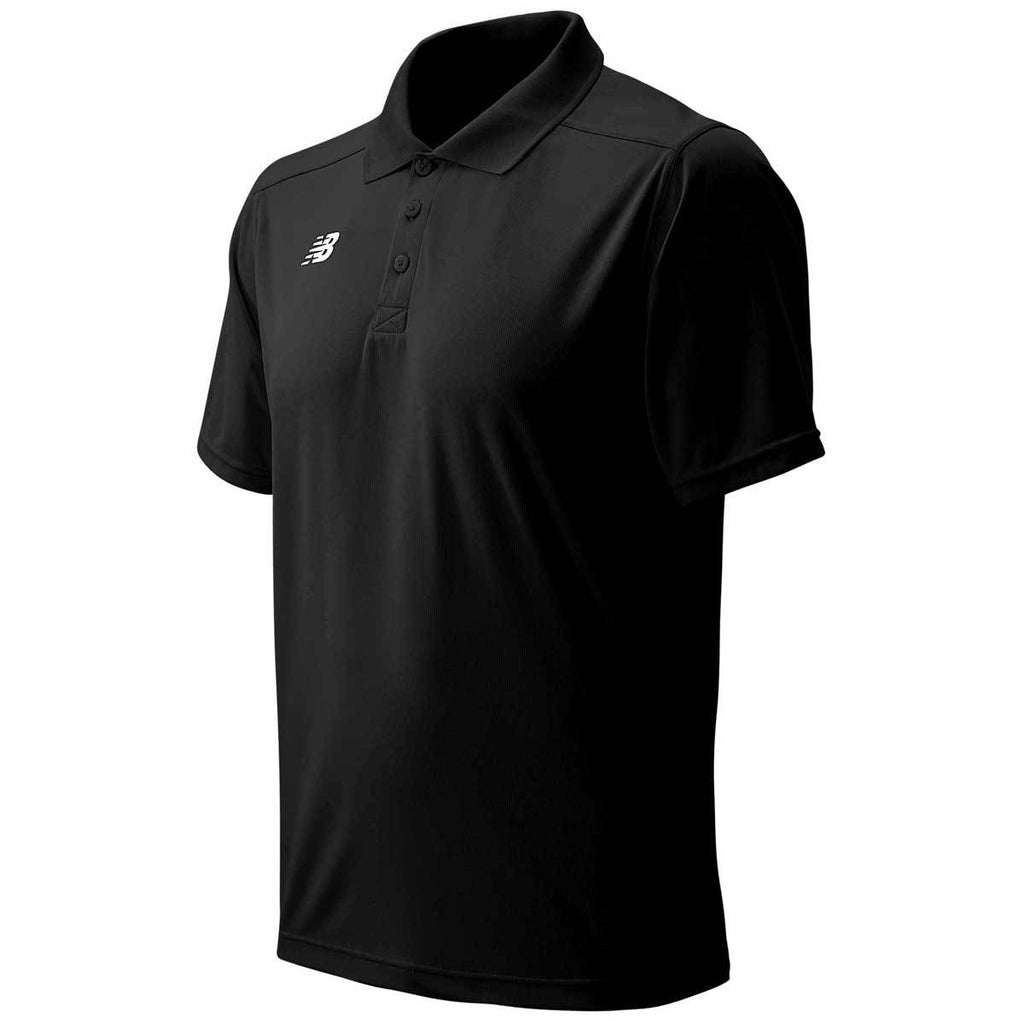 New Balance Men's Team Black Tech Polo