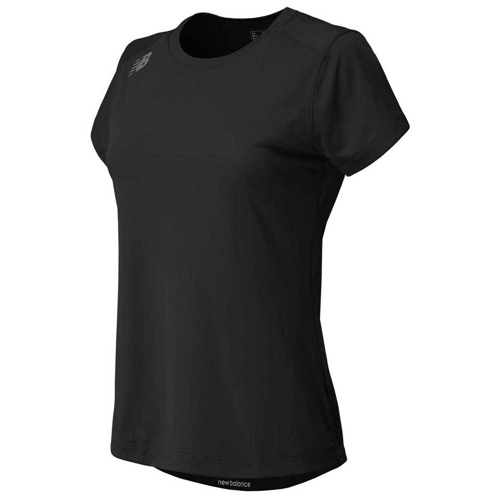 New Balance Women's Team Black Short Sleeve Tech Tee