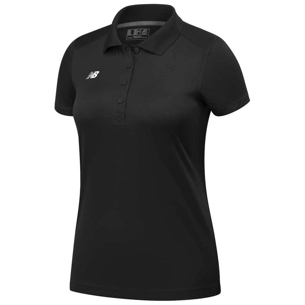 New Balance Women's Team Black Performance Tech Polo