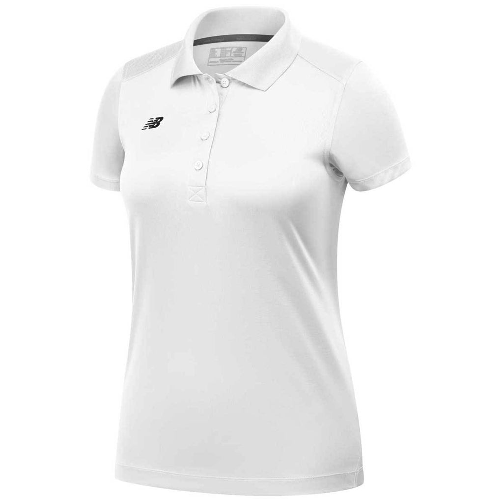 New Balance Women's White Performance Tech Polo