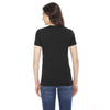 American Apparel Women's Triblend Black Short-Sleeve Track T-Shirt