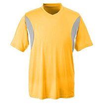 Team 365 Men's Sport Athletic Gold Short-Sleeve Athletic V-Neck Tournament Jersey
