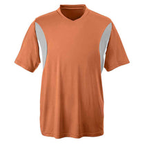 Team 365 Men's Sport Burnt Orange Short-Sleeve Athletic V-Neck Tournament Jersey