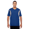 Team 365 Men's Sport Royal Short-Sleeve Athletic V-Neck Tournament Jersey