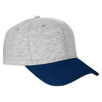 Team 365 Heather Grey/Sport Dark Navy Jersey Two-Tone Cap