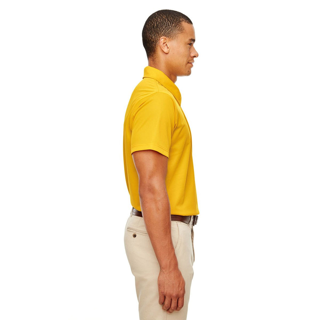 Team 365 Men's Sport Athletic Gold Command Snag-Protection Polo