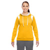 Team 365 Women's Sport Athletic Gold/White Elite Performance Hoodie