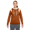 Team 365 Women's Sport Burnt Orange/White Elite Performance Hoodie