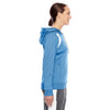 Team 365 Women's Sport Light Blue/White Elite Performance Hoodie