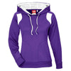 Team 365 Women's Sport Purple/White Elite Performance Hoodie