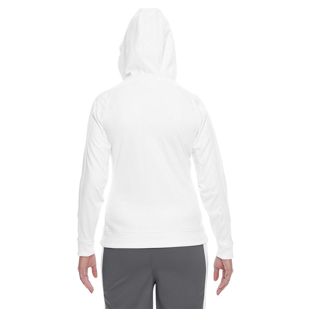 Team 365 Women's White/Sport Graphite Elite Performance Hoodie