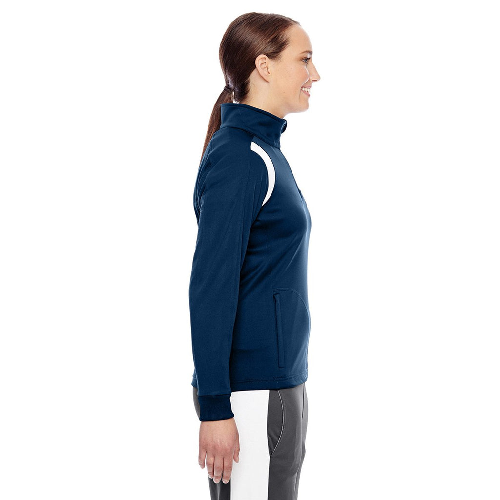 Team 365 Women's Sport Dark Navy/White Elite Performance Quarter-Zip