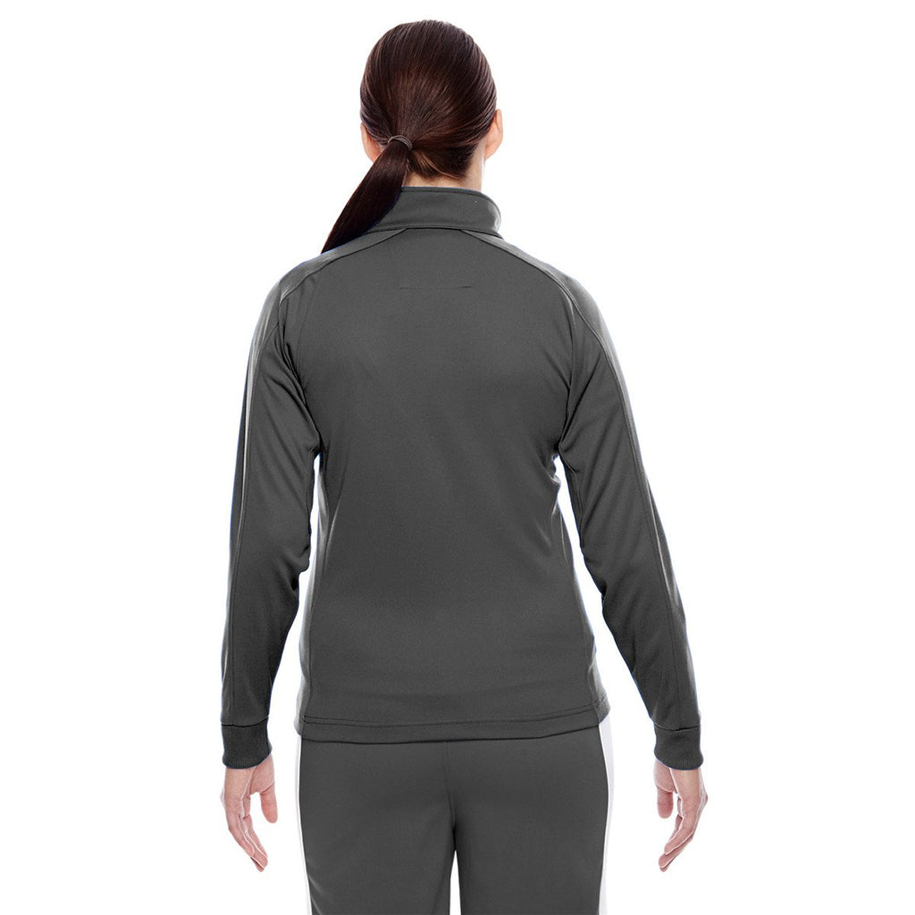 Team 365 Women's Sport Graphite/White Elite Performance Quarter-Zip