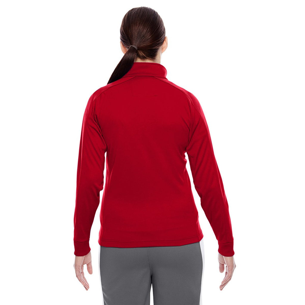 Team 365 Women's Sport Red/White Elite Performance Quarter-Zip