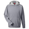 Team 365 Men's Athletic Heather/Sport Silver Excel Melange Performance Fleece Hoodie