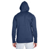 Team 365 Men's Sport Dark Navy Heather/Sport Graphite Excel Melange Performance Fleece Hoodie