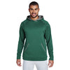 Team 365 Men's Sport Forest Heather/Sport Graphite Excel Melange Performance Fleece Hoodie