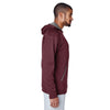 Team 365 Men's Sport Maroon Heather/Sport Graphite Excel Melange Performance Fleece Hoodie