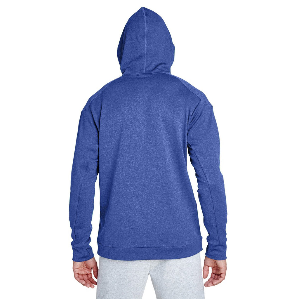 Team 365 Men's Sport Royal Heather/Sport Graphite Excel Melange Performance Fleece Hoodie