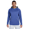 Team 365 Men's Sport Royal Heather/Sport Graphite Excel Melange Performance Fleece Hoodie