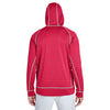 Team 365 Men's Sport Red Heather/Sport Silver Excel Melange Performance Fleece Jacket