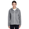 Team 365 Women's Athletic Heather/Sport Silver Excel Melange Performance Fleece Jacket