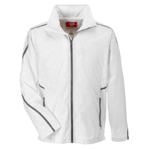 Team 365 Men's White Conquest Jacket with Mesh Lining