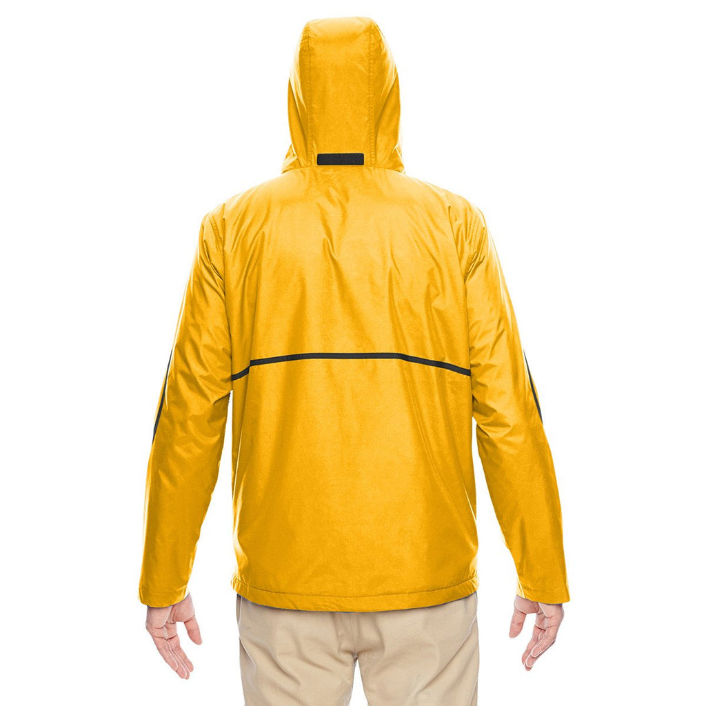 Team 365 Men's Sport Athletic Gold Conquest Jacket with Fleece Lining