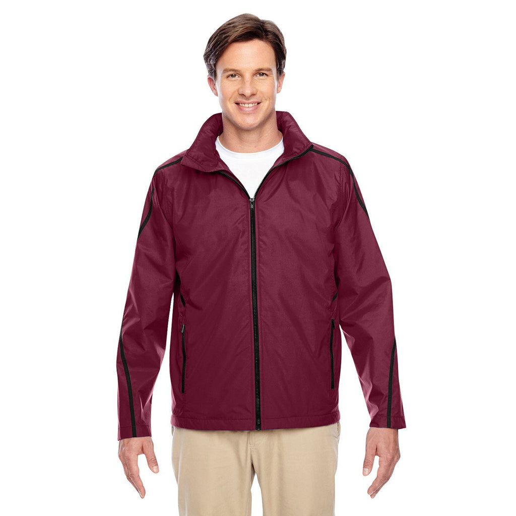 Team 365 Men's Sport Maroon Conquest Jacket with Fleece Lining