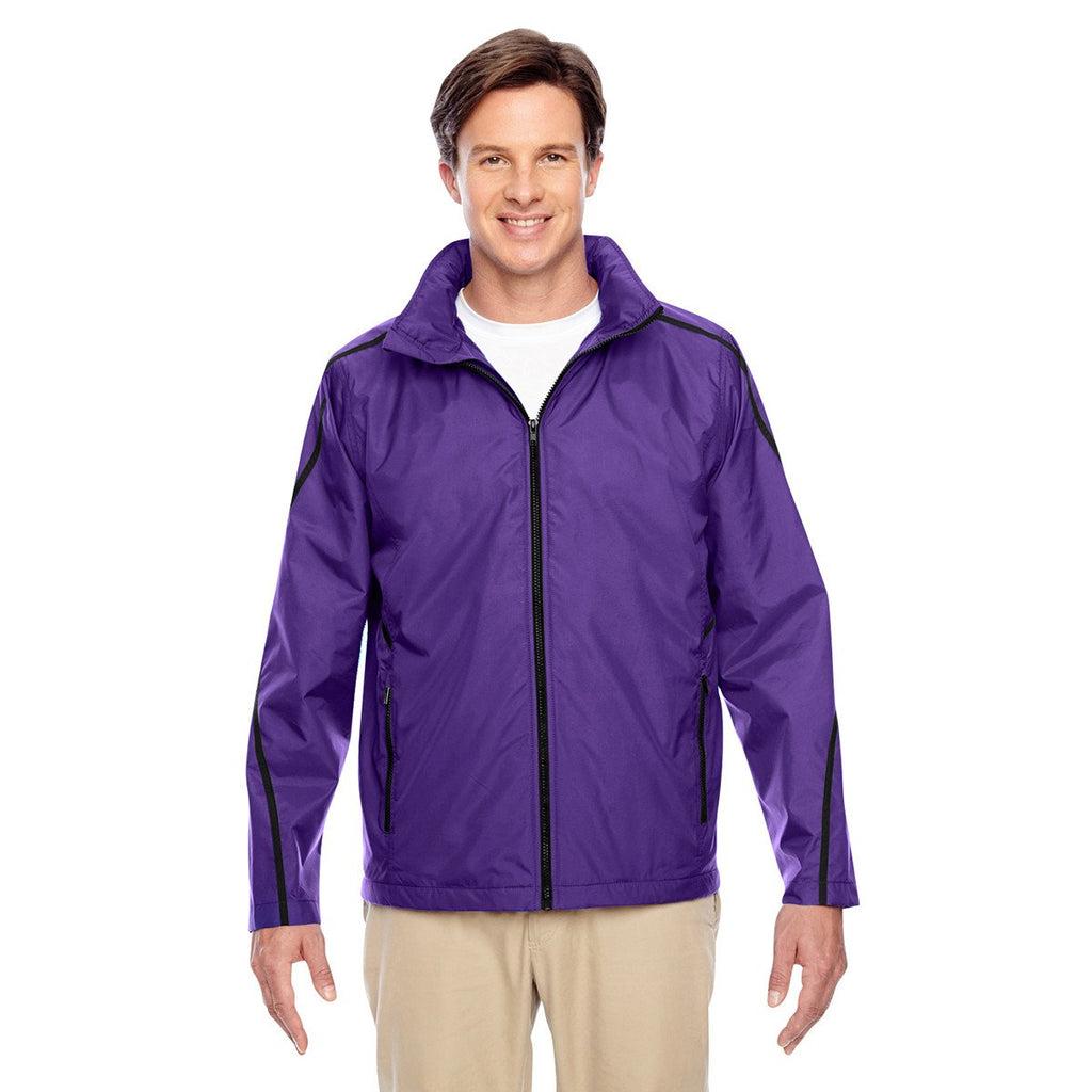 Team 365 Men's Sport Purple Conquest Jacket with Fleece Lining