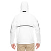 Team 365 Men's White Conquest Jacket with Fleece Lining