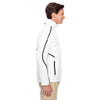 Team 365 Men's White Conquest Jacket with Fleece Lining