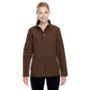Team 365 Women's Sport Dark Brown Leader Soft Shell Jacket