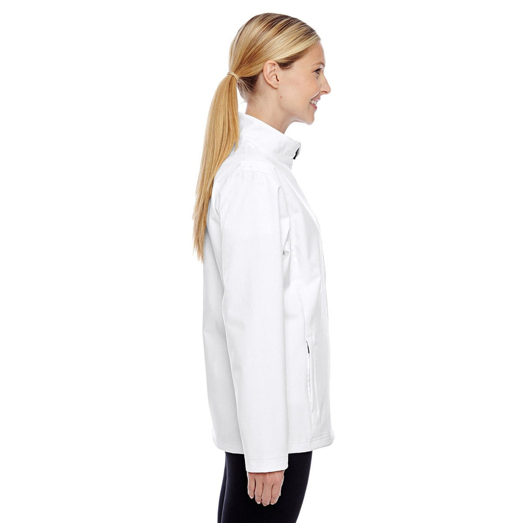 Team 365 Women's White Leader Soft Shell Jacket