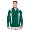 Team 365 Men's Sport Forest/Sport Silver Icon Colorblock Soft Shell Jacket