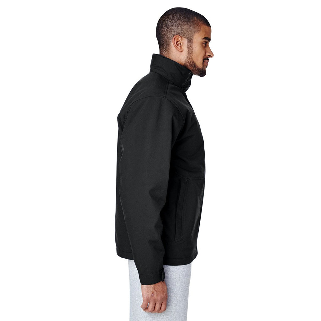 Team 365 Men's Black Guardian Insulated Soft Shell Jacket