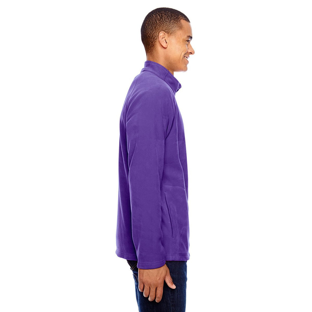 Team 365 Men's Sport Purple Campus Microfleece Jacket