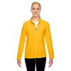Team 365 Women's Sport Athletic Gold Campus Microfleece Jacket