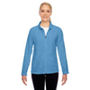 Team 365 Women's Sport Light Blue Campus Microfleece Jacket