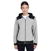 Team 365 Women's Black/Sport Silver Rally Colorblock Microfleece Jacket